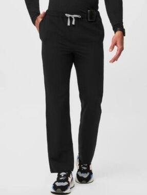 Men’s FIGS Pisco Scrub Pants Black Size XXL